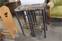 PAIR OF SIDE TABLES