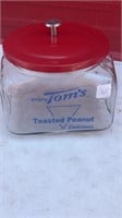Tom's Peanut Canister with Metal Lid