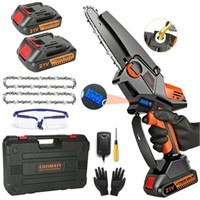 UNTIMATY 6-Inch Mini Cordless Chainsaw  Battery Po