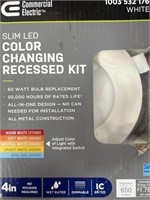 COMMERCIAL ELECTRIC SLIM LED RECESSED KIT