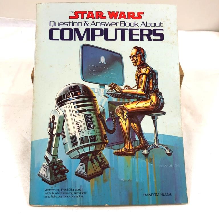 Vintage Star Wars Q&A Book About Computers