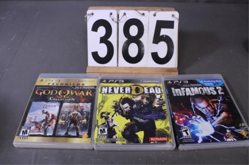 3 PS3 Games Includes Never Dead -God Of-