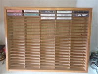 Rack à cassettes 4 tracks en bois