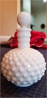 Hobnail Milk Glass Decanter