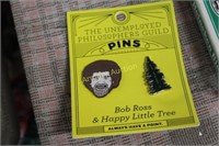 THE UNEMPLOYED PHILOSOPHERS GUILD PIN BOB ROSS