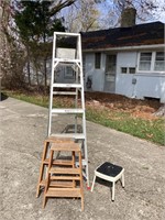 Ladders and stool