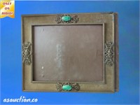 Beautiful or neat picture frame with two green