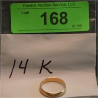 14K GOLD RING (UNMARKED- TESTED) W/ REPAIR 4.18 G