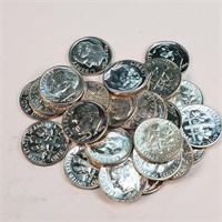 25- UNC Silver Dimes