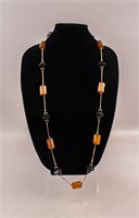 Chinese Amber Beads Necklace