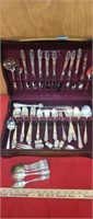 VINTAGE I S SILVER WARE SET WITH NICE BOX 1847