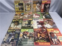 13- VINTAGE BASEBALL DIGESTS AND 3- FOOTBALL