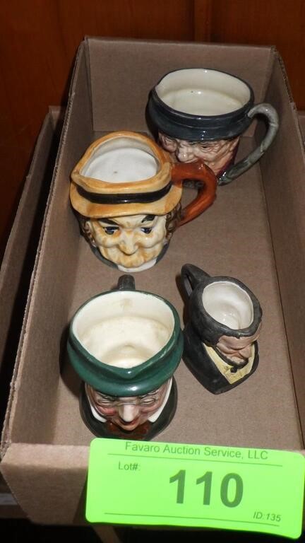VINTAGE TOBY MUGS- ROYAL DOULTON, OCCUPIED JAPAN >