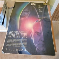 Star Trek Generations Movie Poster-still wrapped