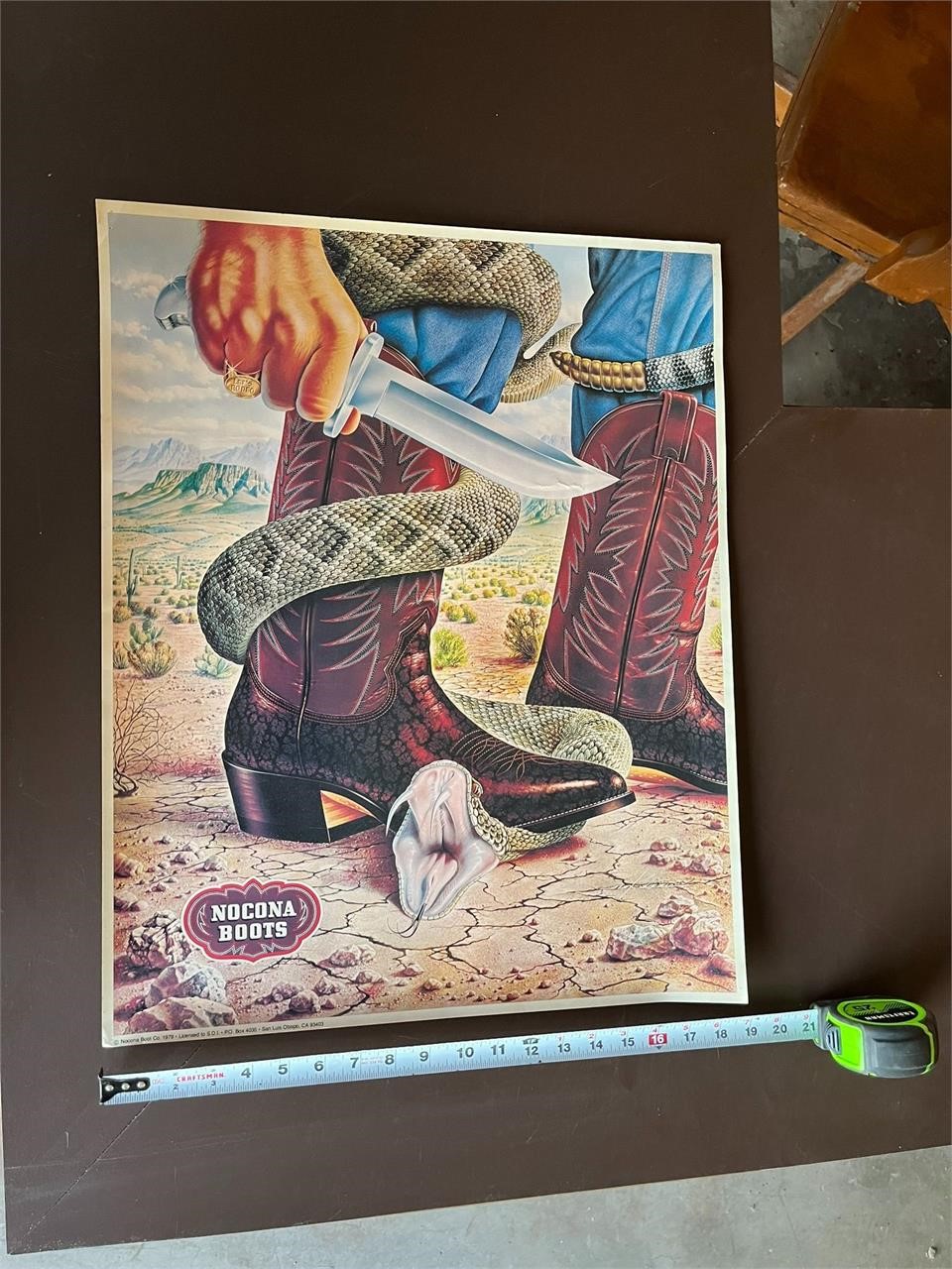 Vintage Nocona Boot Poster