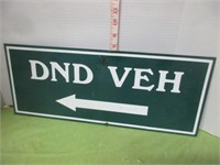 OLD MILITARY DND HEAVY METAL SIGN