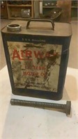 Vintage Air Way Paraffin Base Oil Can w/ Spout