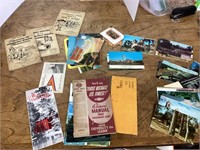 Vintage postcards, maps, manuals, etc.