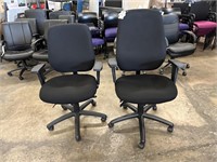BBF Mismatched Black Fabric Task Chairs