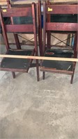 Vintage folding chairs, lot of 4 pieces