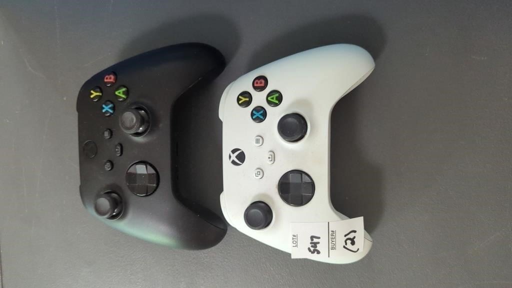 Pair of Xbox controllers