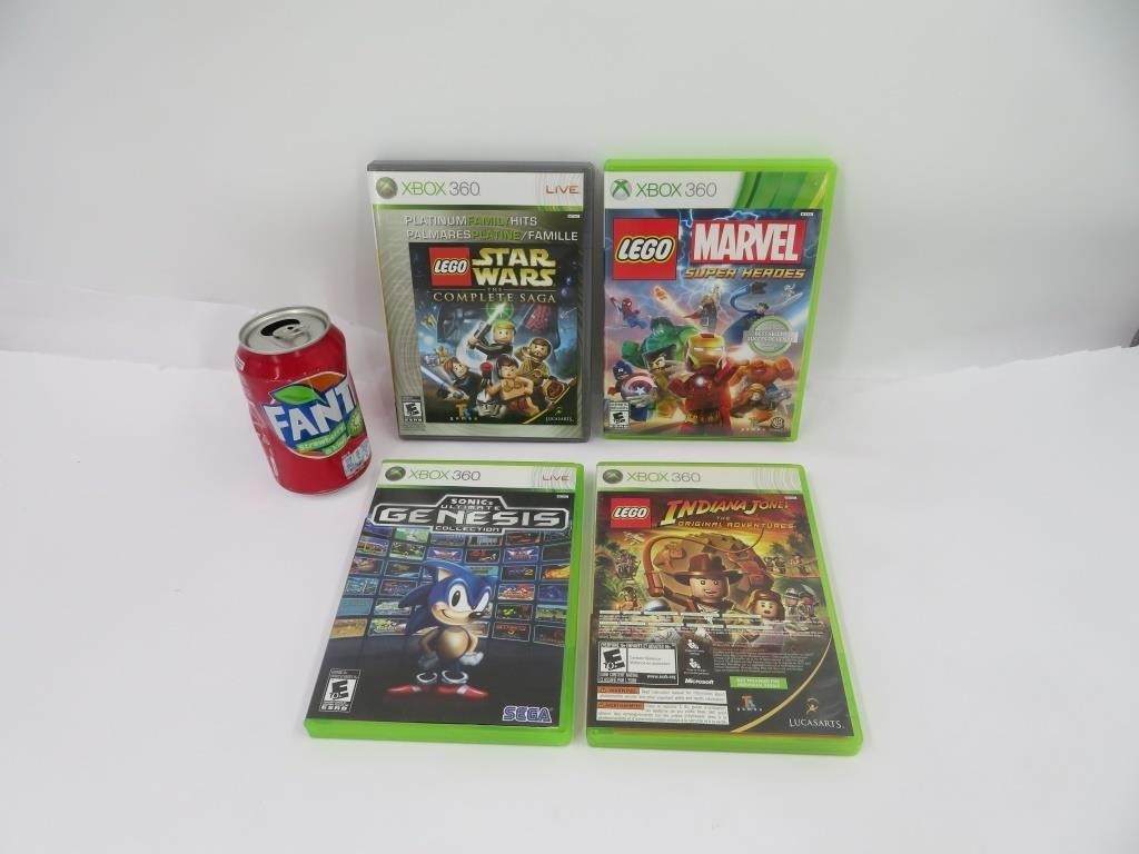 4 jeux pour Xbox 360 dont Lego Star Wars