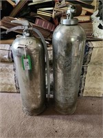 Pair of Vintage Fire Extinguishers