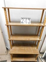 Wooden Shelf 59.5"T X 32"W