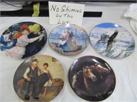 5pc Limited Edition Porcelain Collector Plates