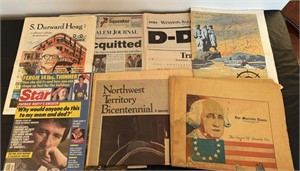 Vintage Historical Newspapers, OJ, D-Day & More