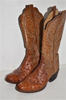Ostrich Quill Boots - No Size