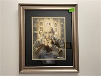 Signed Yogi Berra Framed Art with COA