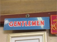 Small Tin "Gentlemen" Sign