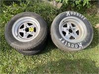 Set of 4 Aluminum Wheels W/15" Tires