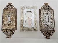 Vintage Style Metal Outlet Covers