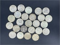 27 - U.S. half dollars 40% silver