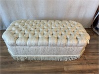 Tufted Decorator Ottoman with Storage Section