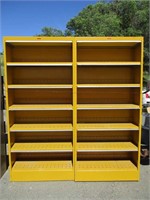 (2) Tab Metal Shelves - 36" x 13.5" x 79"