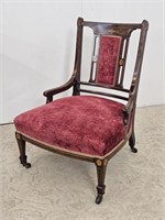 LADIES CHAIR WITH INLAY - SOLID CHAIR