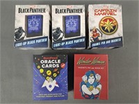5x The Bid Marvel & Dc Memorabilia Cards