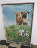 Milo and Otis movie poster. Measures: 39" H x 26"