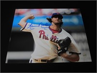 AARON NOLA SIGNED 8X10 PHOTO PHILLIES COA