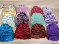 New Handmade Crochet Kids Beanies 12pcs