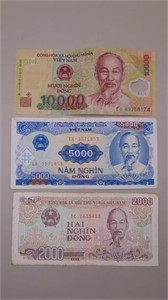 (3) Vietnam Bank Notes