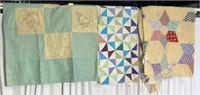 (L) 3 Handmade Quilts