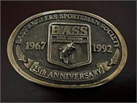 Bass anglers sportsman society belt buckle 1992