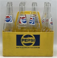 (SM) Vintage Pepsi Cola Plastic Carrier with 8