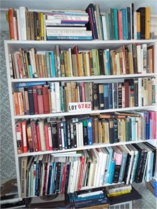 6 shelves books: Decorative arts, samplers,