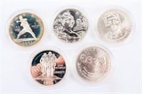 Coin 5 Commemorative Silver Dollars