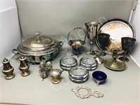 misc silver plated items